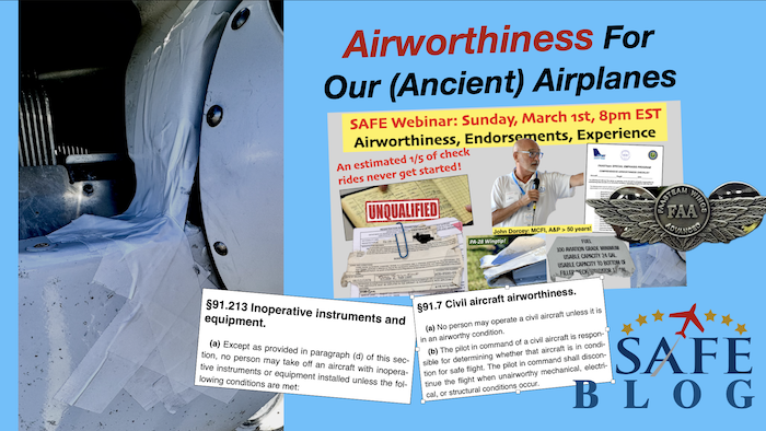 Airworthiness For (Ancient) Airplanes